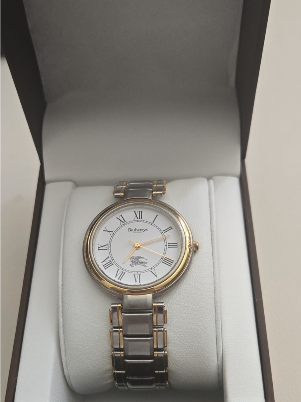 Burberry Two-Tone Gold and Silver Round Dial Watch